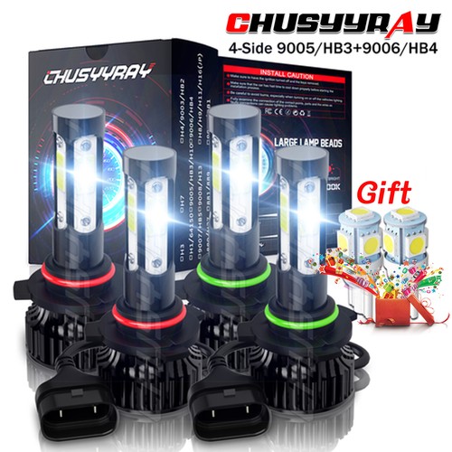 4pcs 9005 9006 - led, headlight